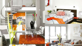 Малък, приказен апартамент в оранжево