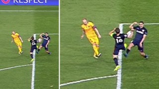 Спорен момент в края на мача Атлетико (Мадрид) - Барселона (ВИДЕО)