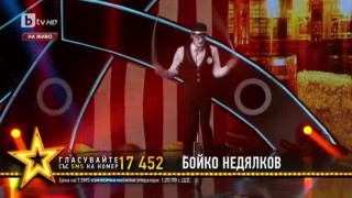 Иво Сивков в образа на Белия клоун