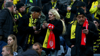 Полицията в Дортмунд остави публиката на стадиона (ГАЛЕРИЯ)