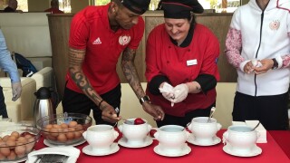 В ЦСКА боядисаха яйцата (ВИДЕО)