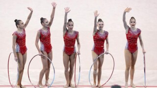 Ансамбълът ни втори след съчетанията на 5 обръча в Баку