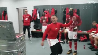Лудата радост в съблекалнята на ЦСКА (ВИДЕО)