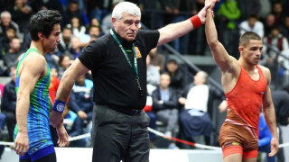 Георги Вангелов на полуфинал на европейското по борба