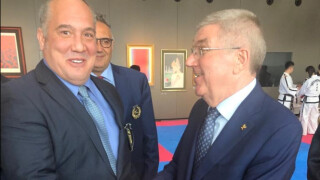 Слави Бинев на среща с Томас Бах (СНИМКИ)