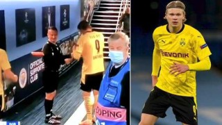 Съдия на терена, фен в тунела: Рефер взе автограф от Арлинг Холанд (ВИДЕО)