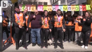 Русе посрещна европейските си шампиони (ВИДЕО)