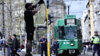 Те блокираха центъра на София: Шествията на Левски и ЦСКА (ГАЛЕРИЯ)