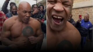 Стар ли? Майк Тайсън се бие на улицата (ВИДЕО)