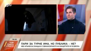 Снимка: Иво Аръков за скандала с финансирането на концертите му в Европа