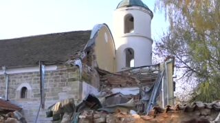 Снимка: На Великден без църква: Защо се бави ремонтът на срутения храм в Брегово? 