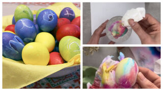 Как да боядисаме великденски яйца само с флумастер и салфетка – за красив мраморен ефект  