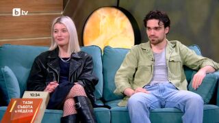 Снимка: Мария Сотирова и Борис Кръстев за хитовия сериал "ВЯРА, НАДЕЖДА, ЛЮБОВ"