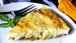 Огретен с тиквички и три сирена