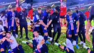 Шега или не? Мбапе избута Неймар от празненствата на ПСЖ (ВИДЕО)