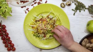 Зеленчукова салата с бяла ряпа (ВИДЕО)