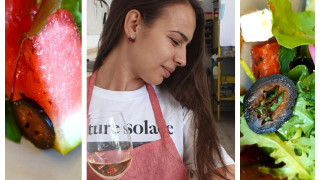 #Saladeria: Лятната салата с грилована диня, фета и сладко от зелени орехчета на Виолина от MasterChef