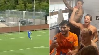 Шведски аматьори изумиха с 4 гола от зад центъра