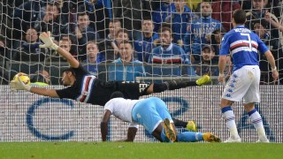 Наполи спаси кожата срещу Сампдория (ВИДЕО)