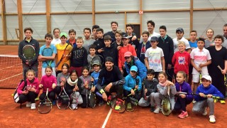 Григор Димитров предаде от опита си на малчуганите 