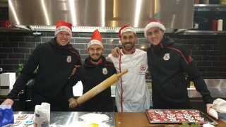 Шеф Занев и коледният поздрав на ЦСКА (ВИДЕО и СНИМКИ)