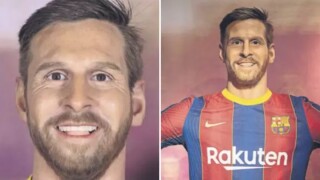 Восъчният Меси, който прилича на Аарън Рамзи, Облак и... двойника си