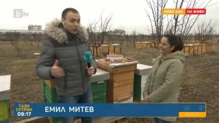 С питка и мед Надя посреща 