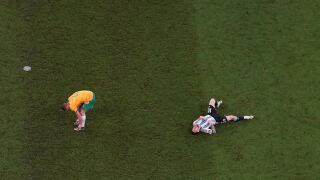 Реакцията на Меси, виждайки как децата му празнуват негов гол (ВИДЕО)