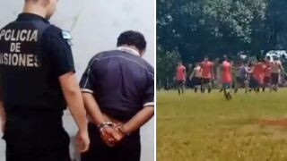 Съдия наръга футболист на терена (ВИДЕО)