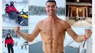 HAPPY CRIS-MAS: Роналдо и Джорджина при мечките и елените