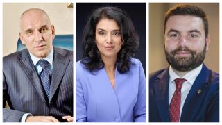 Снимка: Левон Хампарцумян, Ваня Григорова и Аркади Шарков - гости в "Лице в лице"