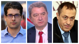 Снимка: Атанас Пеканов, Емануил Йорданов и Бойко Найденов - гости в &quot;Лице в лице&quot;