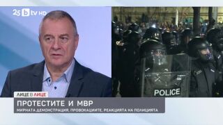 Снимка: Протестите и МВР - мирната демонстрация, провокациите, реакцията на полицията
