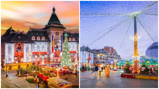 Ледена пързалка, вкусна храна и концерти на коледните базари в Румъния (СНИМКИ)