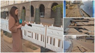 Снимка: Оградиха Ларгото заради счупени и разместени плочки