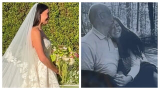 Бащата, който заведе своята дъщеря до олтара - три години след смъртта си (ВИДЕО)