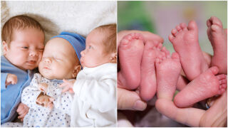 Истински джакпот: Тризнаци се родиха с шанс 1 на 200 милиона (СНИМКИ)