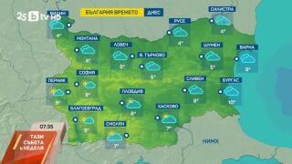 Снимка: Времето в събота: студено и облачно