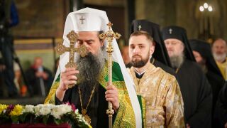 Снимка: Рождество Христово е: Патриарх Даниил отслужва златоустова литургия в „Св. Александър Невски“