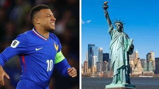 Мбапе се превръща в... Статуята на свободата 