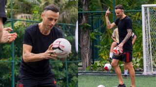 Като в рая: Новогодишен футбол с Бербатов на Малдивите (СНИМКИ)