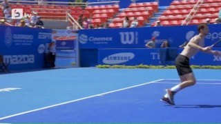 Григор Димитров събра погледите на тренировка (ВИДЕО)