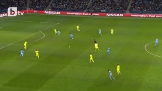 Серхио Агуеро вкарва за Сити (ВИДЕО)