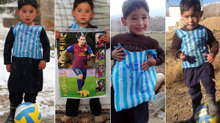 5-годишно афганистанче, фен на Меси, трогна света (ВИДЕО)