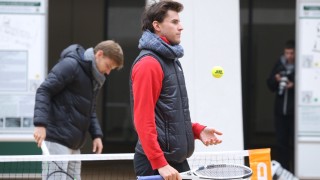 Тийм и Гофен поиграха тенис в центъра на София (ВИДЕО и ГАЛЕРИЯ)