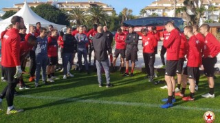 Смях и добро настроение в лагера на ЦСКА (ВИДЕО)
