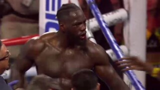 Уайлдър ядосан за хвърлената кърпа, бил готов да напусне на носилка