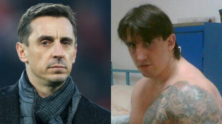 Карагър честити рождения ден на Невил със снимка на сръбски престъпник