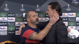 Златан и Станкович: Прегръдка след зрелището (ВИДЕО)