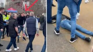 Нокаутираха брутално фен на Челси (ВИДЕО)